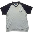 Adidas Vespa Light Blue and Navy Polo Shirt (L)