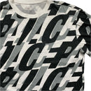 Palace Repeat Spellout Black Grey and White Long Sleeve T Shirt (L)