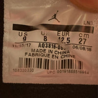 Jordan 4 Raptors Black Red and Purple (UK 8)