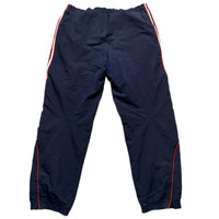 Adidas Navy Red and White Y2K Shell Nylon Trackpant Bottoms (XL)