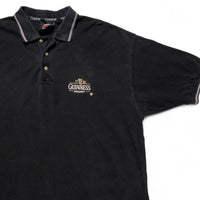 Guinness Vintage Black Polo Shirt (XL)