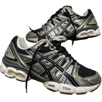 ASICS Gel Nimbus 9 trainers black and silver (UK 9.5)