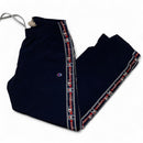 Champion Navy and White Shell Trackpant Bottoms