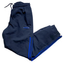 Adidas Navy and Blue Baggy Shell Trackpant Bottoms (M)