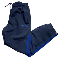 Adidas Navy and Blue Baggy Shell Trackpant Bottoms (M)
