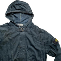 Stone Island 2002 Vintage Raso Gommato Lightweight Navy Jacket (M)