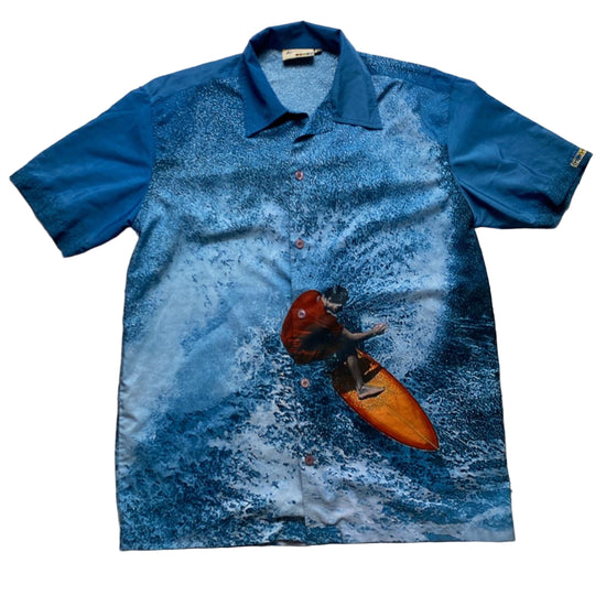 Y2K Vintage Surfer Short Sleeve Shirt (S)