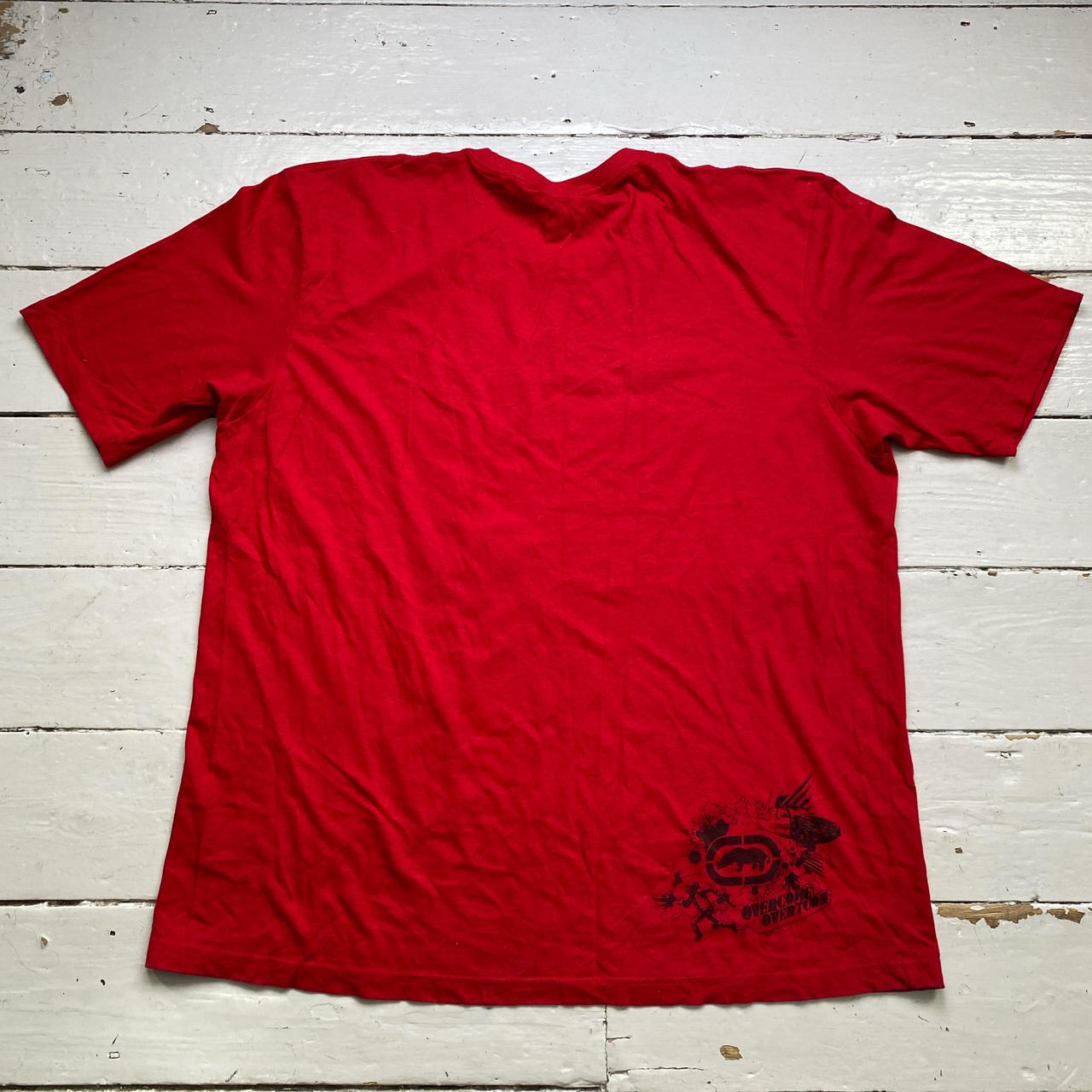 Ecko UnLTD Vintage y2k Grafitti Red and Black T Shirt