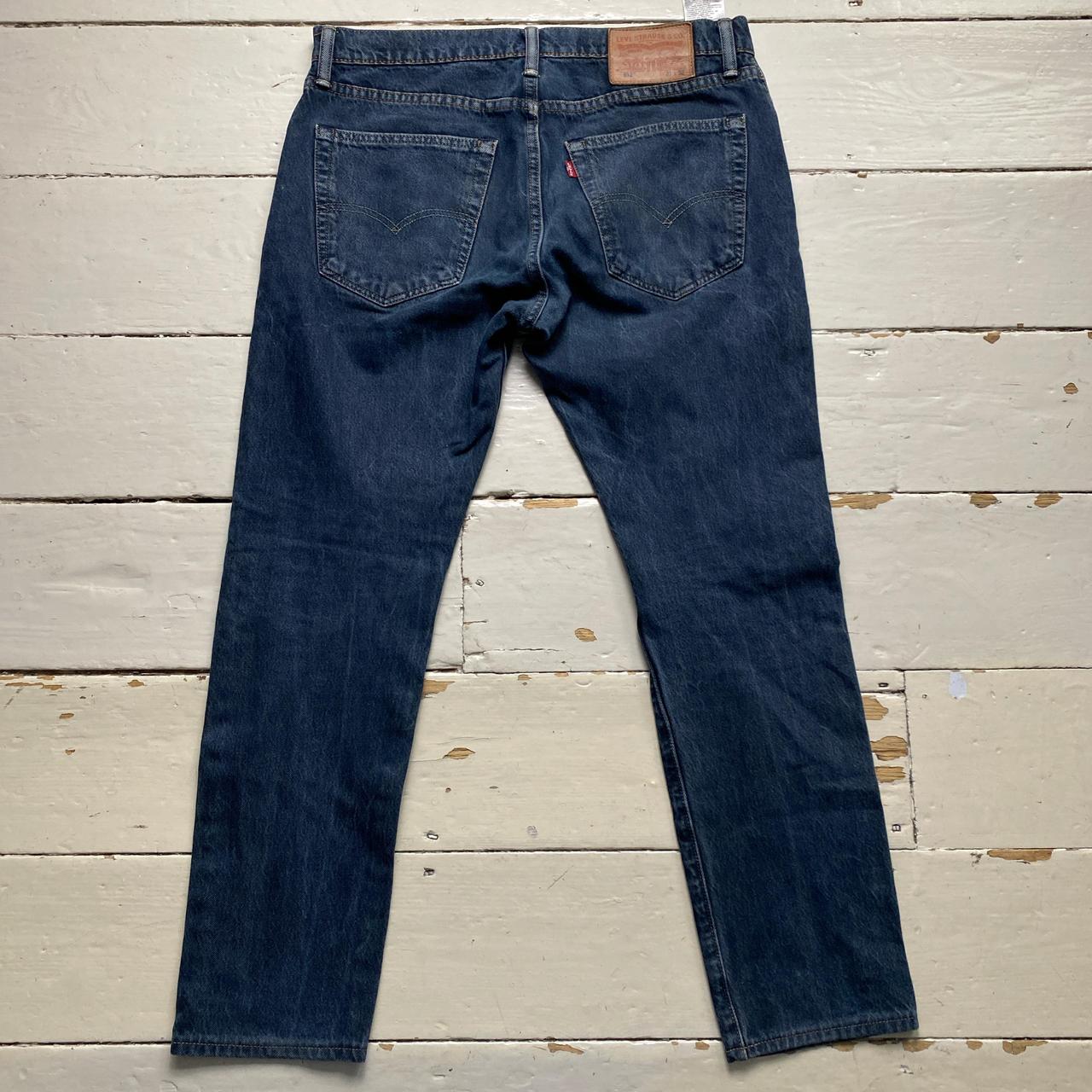 Levis 512 Navy Slim Straight Jeans