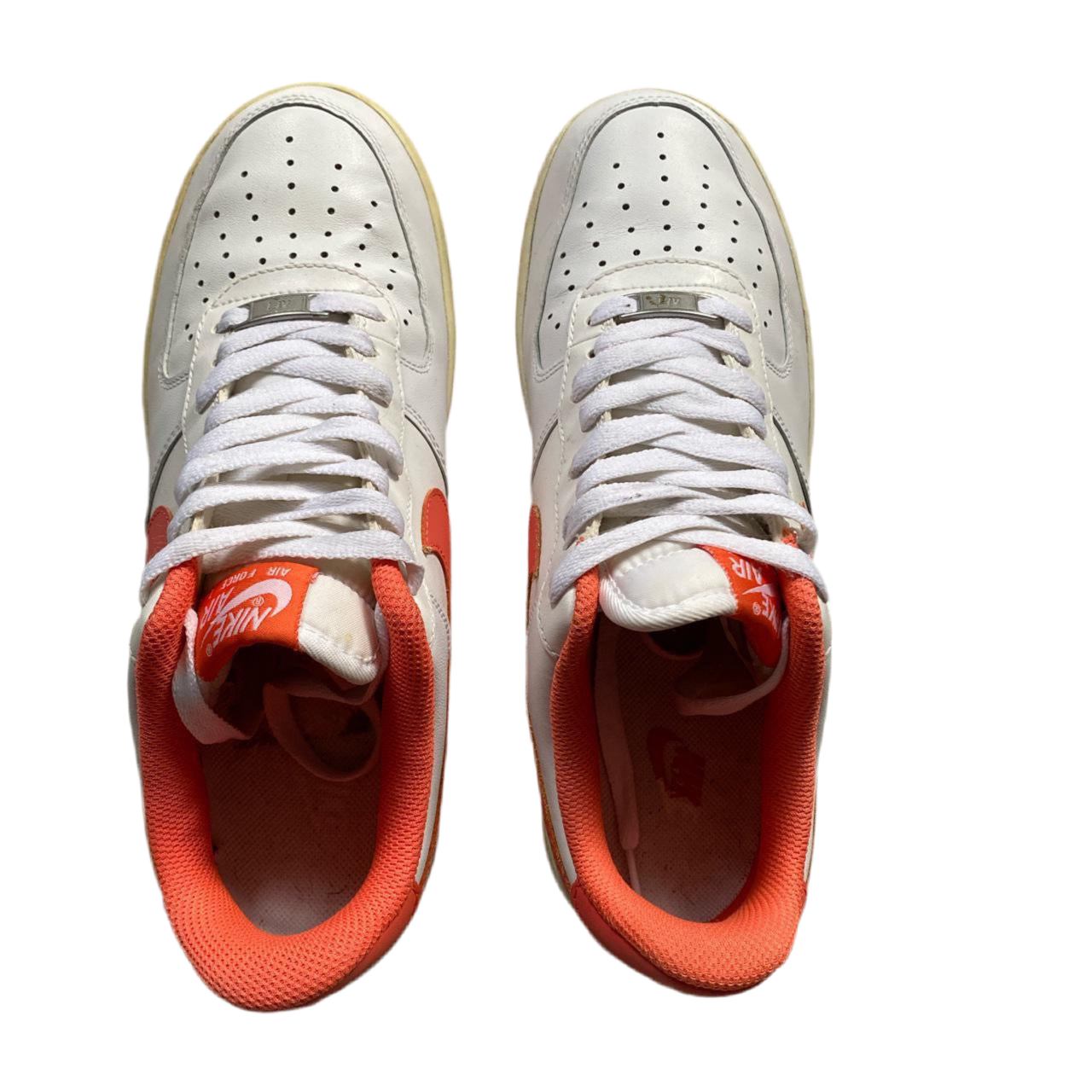 Nike Air Force 1 Total Orange and White 2012 (UK 7.5)