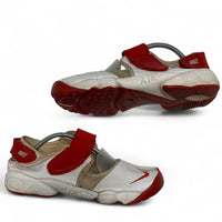 Nike Air Rift White and Red y2k Trainers (UK 10)
