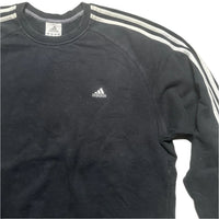 Adidas Black and White Vintage Jumper (XL)