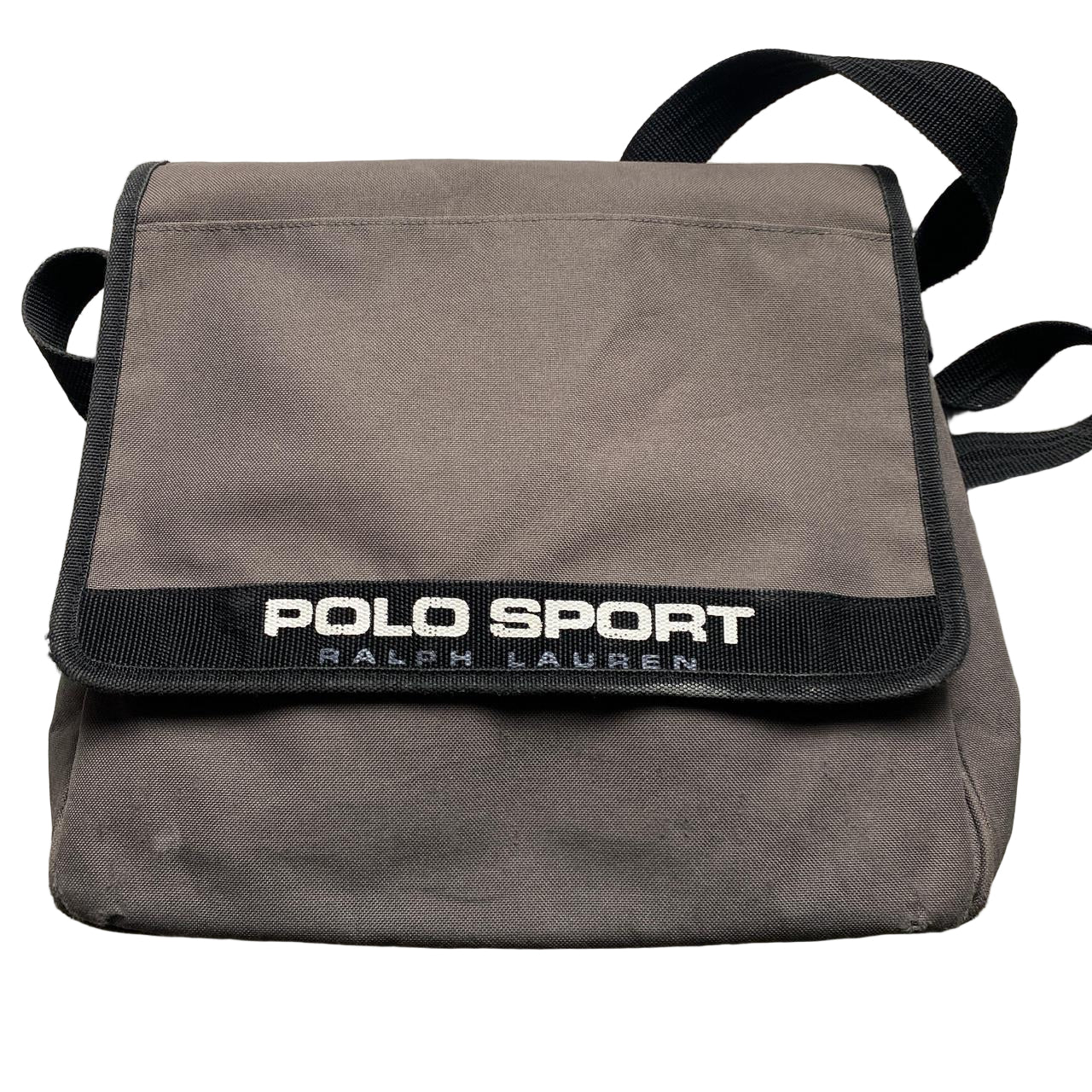 Polo Sport Ralph Lauren Grey and Black Messenger Shoulder Bag