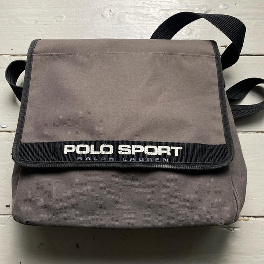 Polo Sport Ralph Lauren Grey and Black Messenger Shoulder Bag