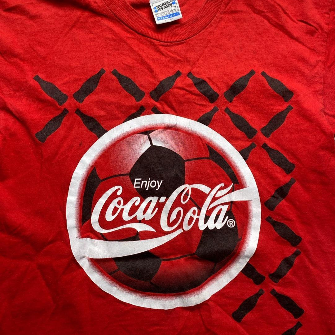 Coca Cola Euro 96 England Football Vintage 90’s T Shirt (M)