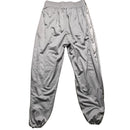 Adidas Essentials Popper Grey Silver and White Stripe Trackpant Bottoms (L)