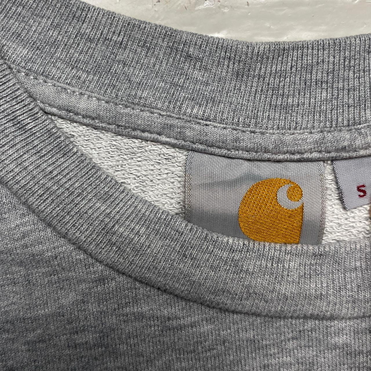 Carhartt WIP Grey and Orange Jumper