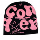 Conquer Black and Pink Beanie Hat