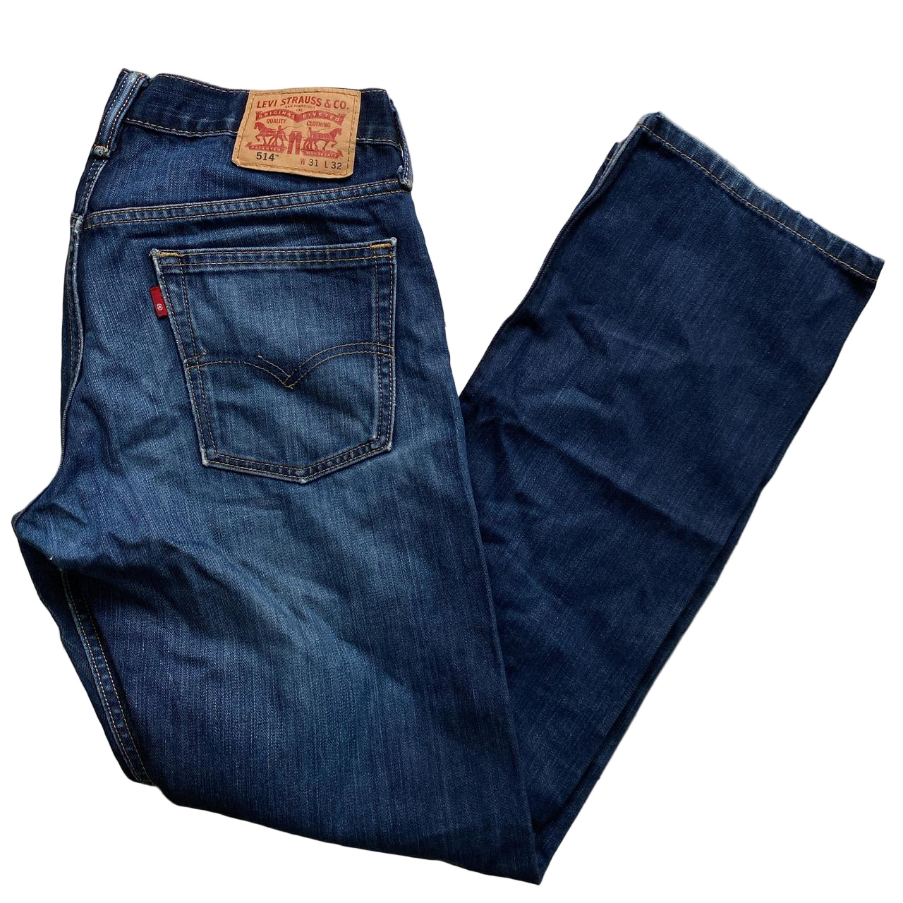 Levis 514 Navy Blue Baggy Jeans (31W)