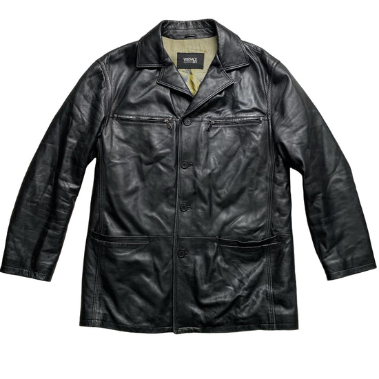 Versace Classic V2 Vintage Soft Leather Long Coat (L)