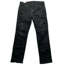 Levis 514 Black Straight Leg Baggy Jeans (33W)