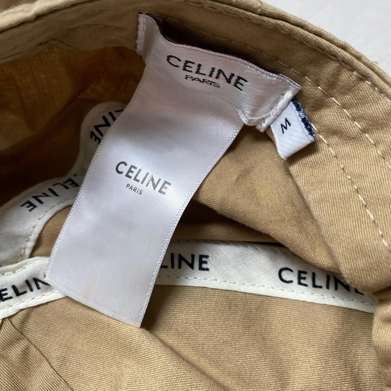 Celine Beige Cream and White Baseball Cap