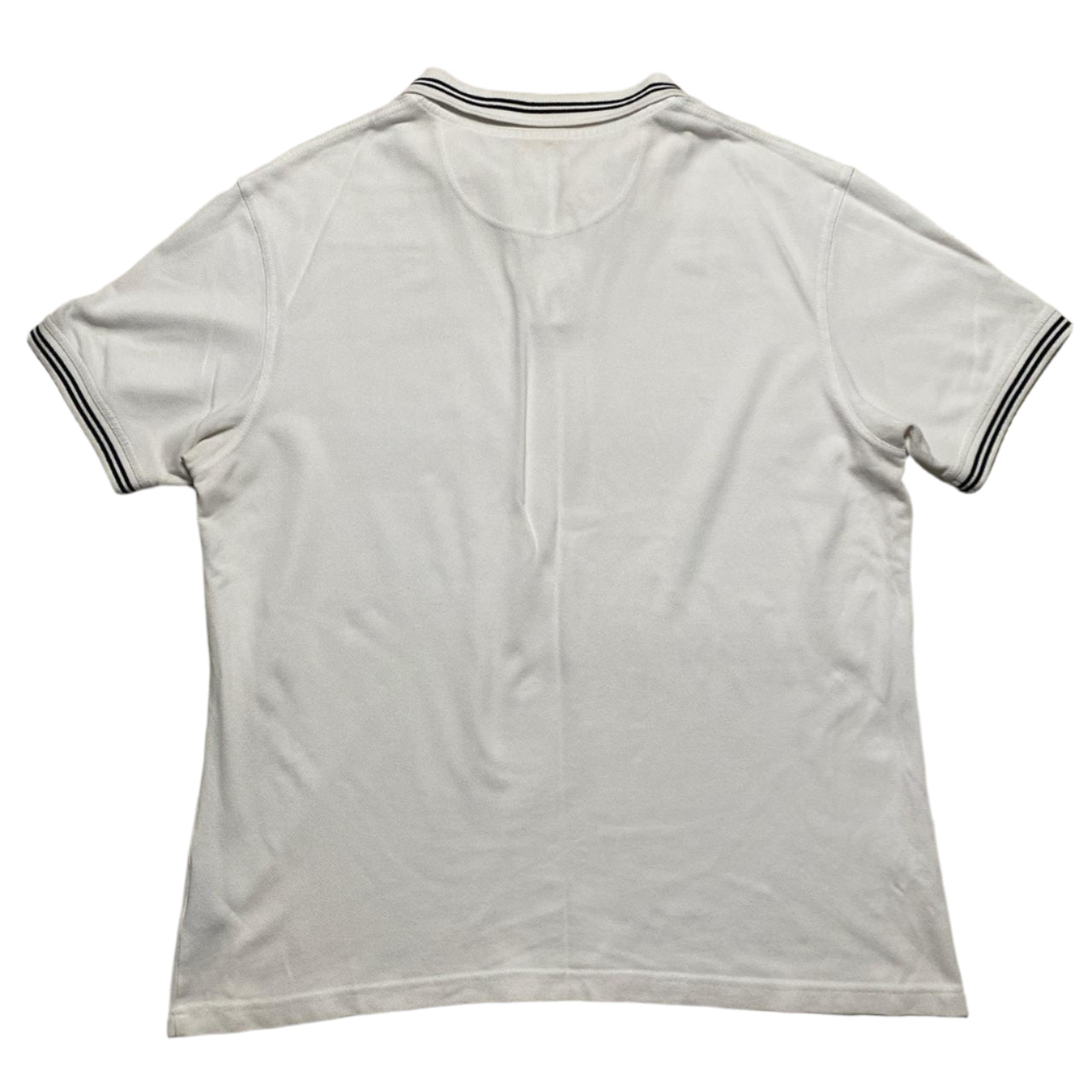 Barbour White And Black Polo Shirt (XL)