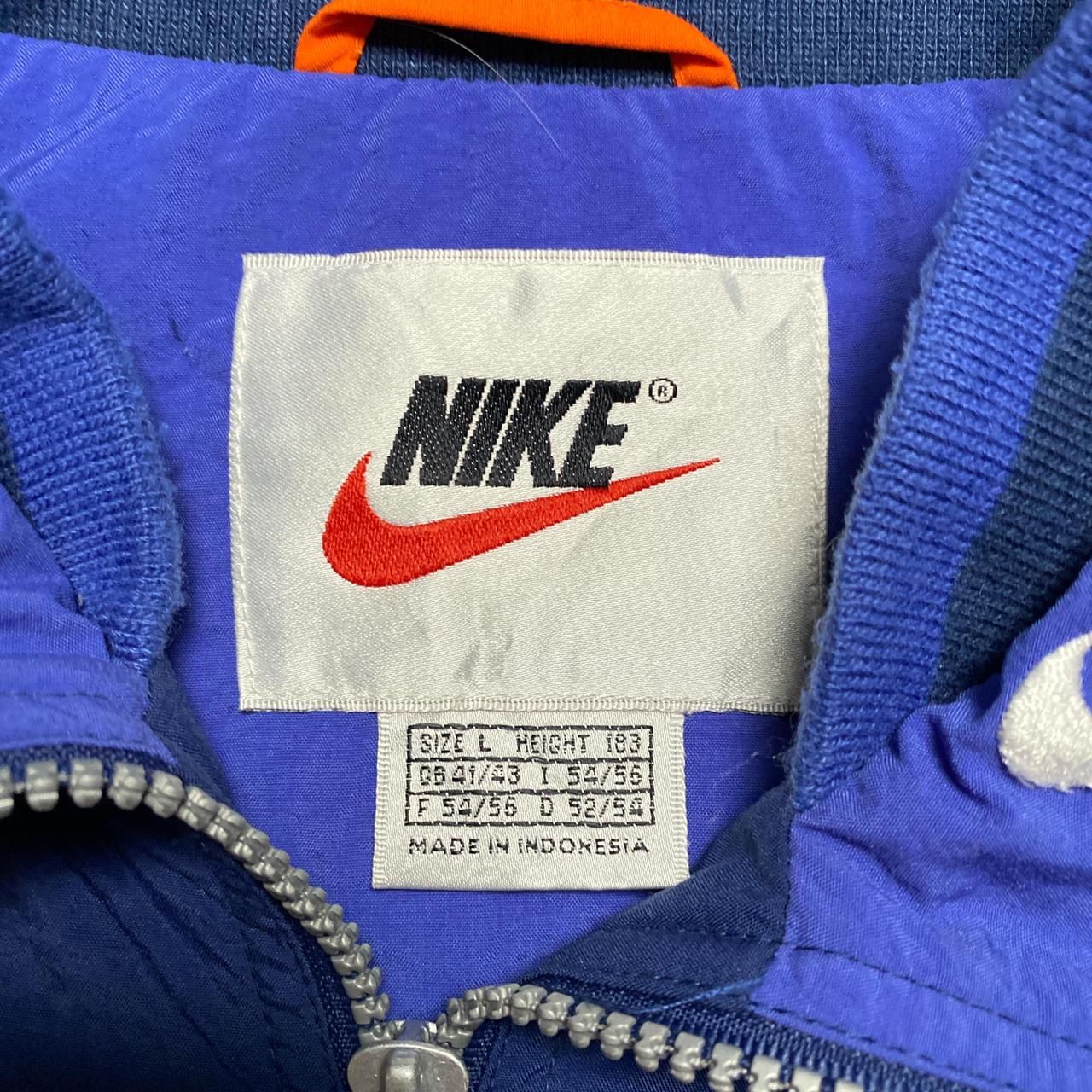 Nike Netherland Vintage 90’s 1996 Tracksuit Jacket Navy White and Orange (L)