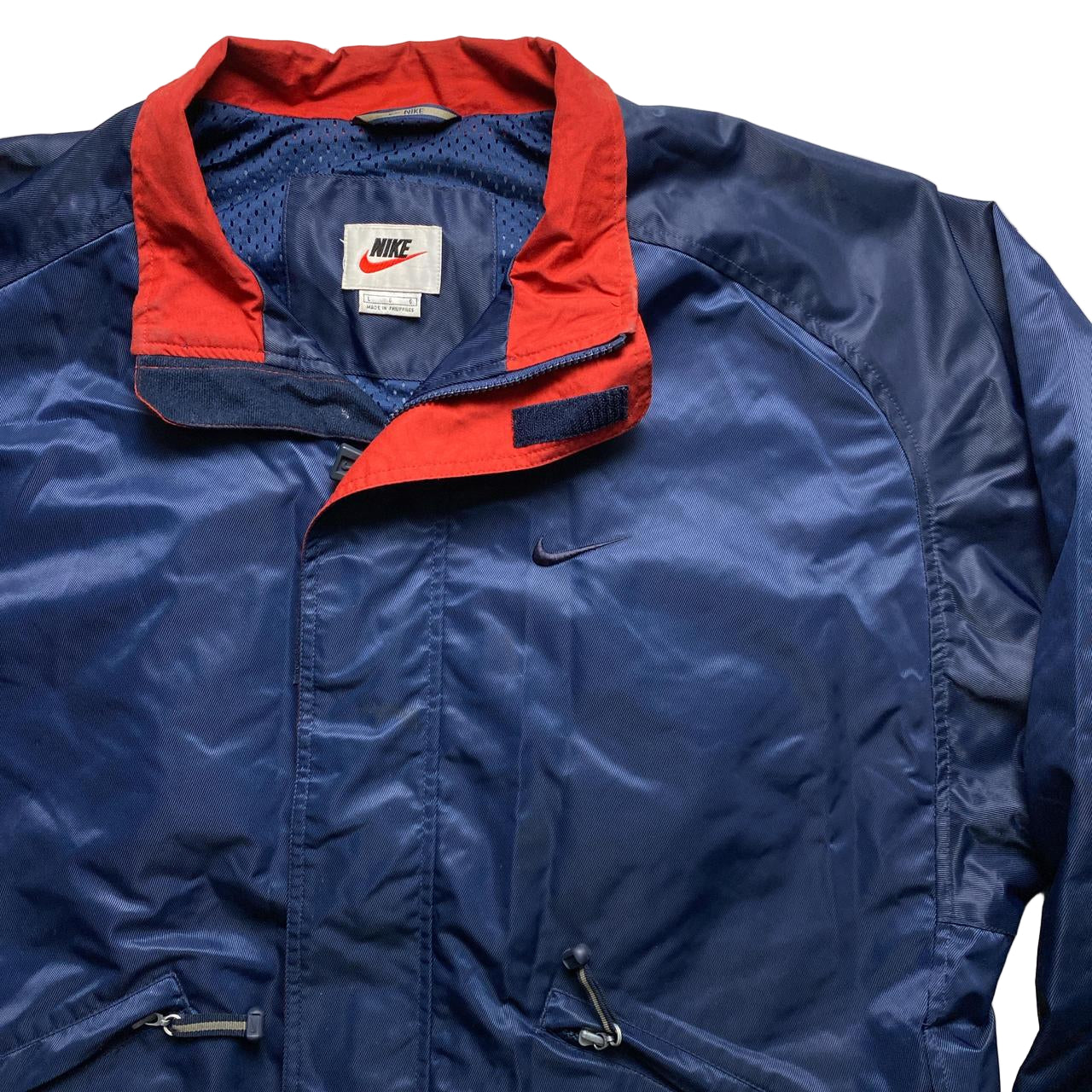 Nike Vintage 90’s Navy and Red Bomber Jacket (L)