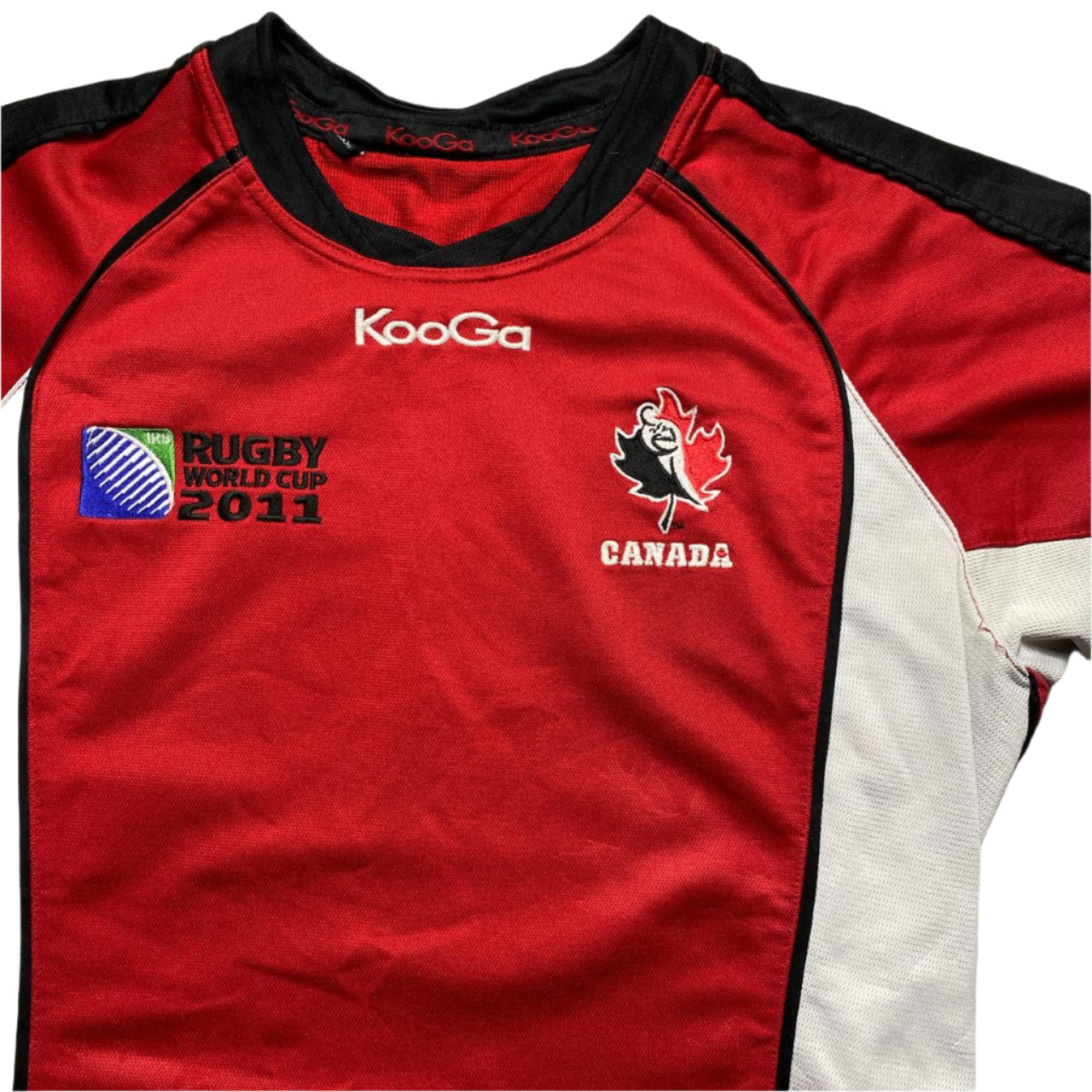 Kooga Canada Rugby World Cup 2011 Red Black and White Rugby Jersey (S)