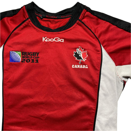 Kooga Canada Rugby World Cup 2011 Red Black and White Rugby Jersey (S)