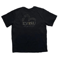 Evisu Kuro Black and Gold T Shirt (XL)