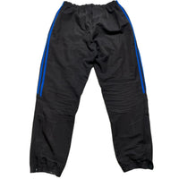 Adidas Black and Blue Shell Trackpant Baggy Bottoms (L)