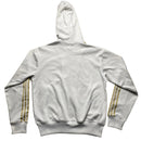 Adidas Originals White and Gold Hooded Tracksuit Jacket (M)
