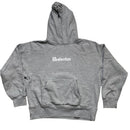 Motherlan Grey and White Hoodie (XL)