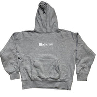 Motherlan Grey and White Hoodie (XL)