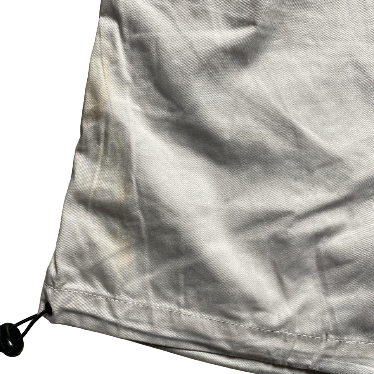 Criminal Damage White Cargo Parachute Combat Shorts (L)