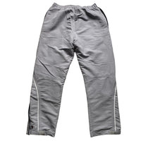 Reebok Vintage Shell Baggy Trackpant Bottoms Silver Navy and White (M)