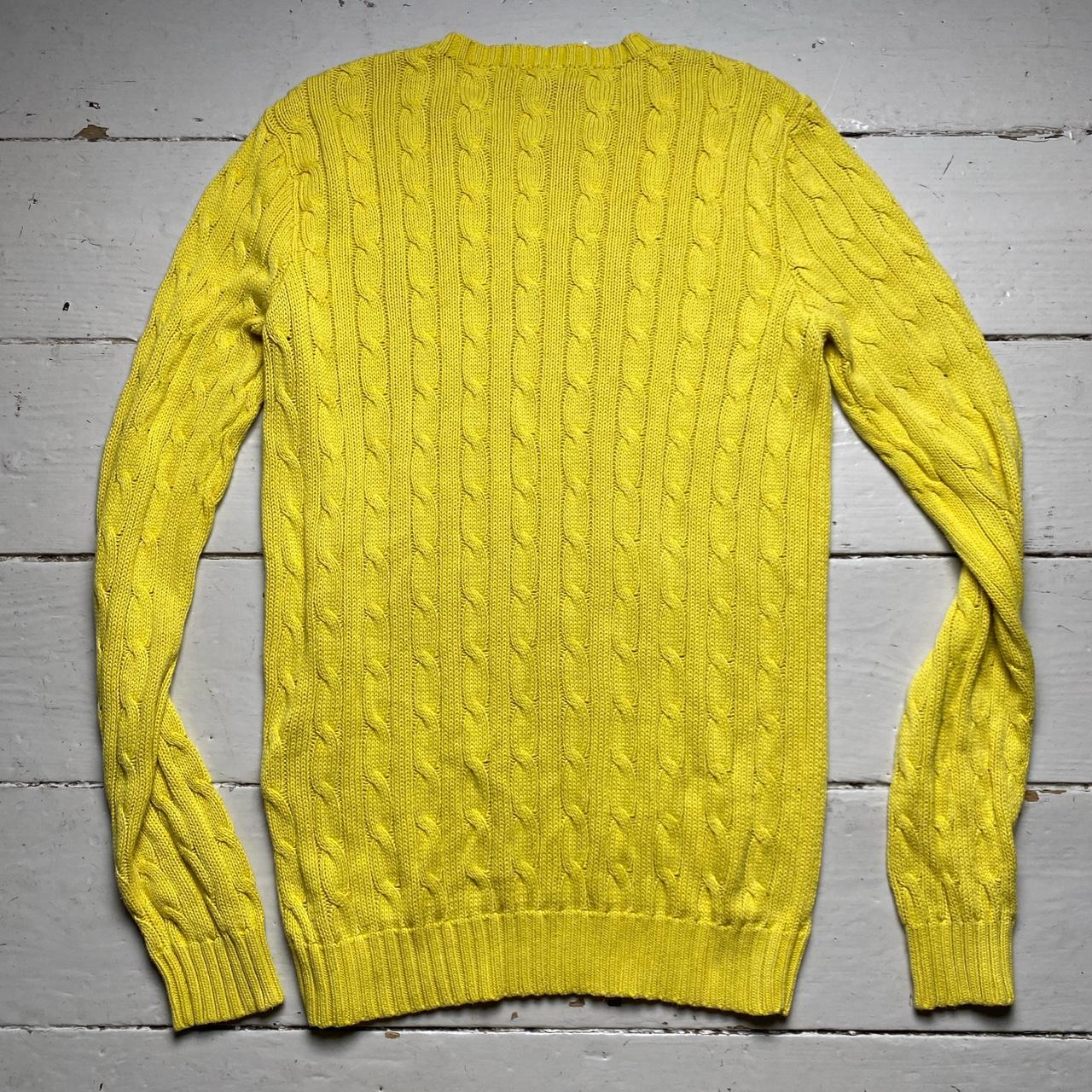 Yellow Polo Ralph Lauren cable knit Jumper