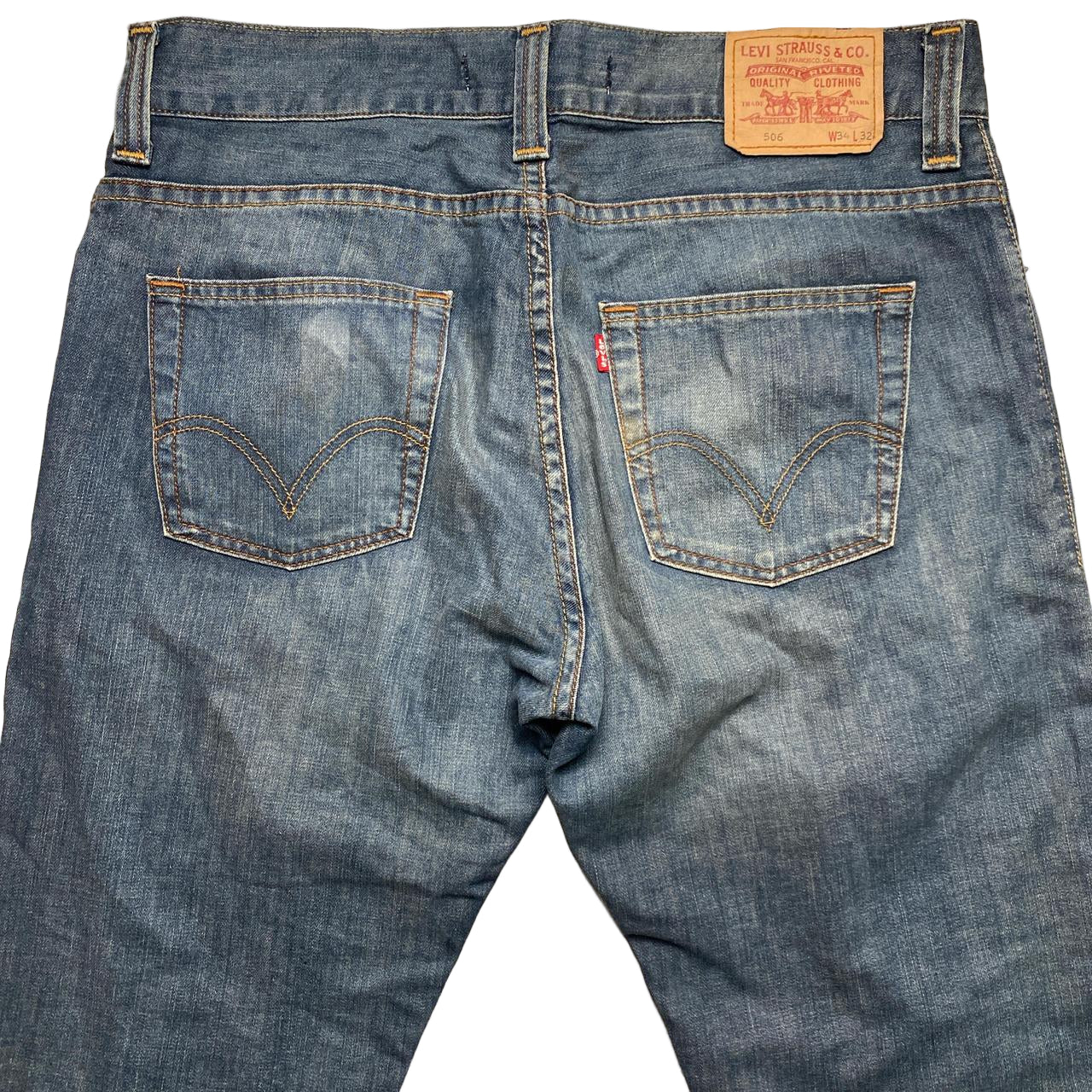Levis 506 Vintage Blue Jeans (34W)