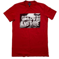 Armani Jeans Red Slim Fit Bike T Shirt (L)