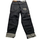 Raw Blue Full Denim Giraffe and Zebra Wildlife Jeans Set (L)