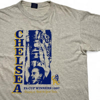 Chelsea FA Cup Winners 1997 Grey Vintage 90’s T Shirt (XL)
