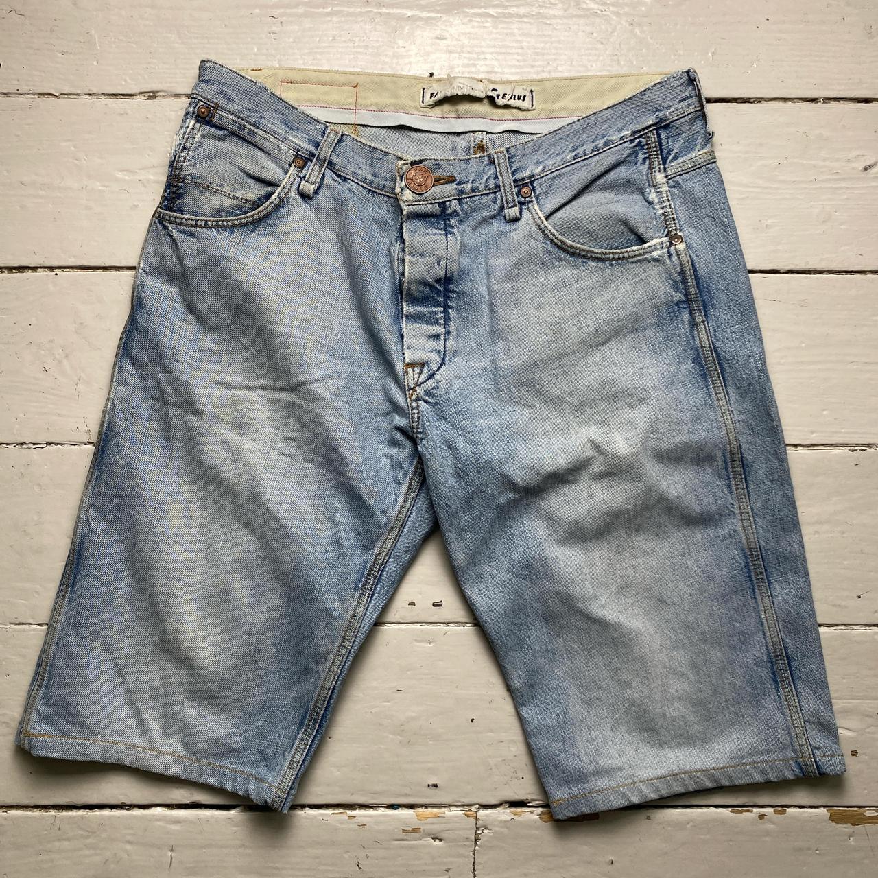 Fake London Genius Light Blue Baggy Jorts Jean Shorts