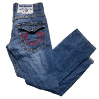 True Religion Red Stitch Navy Jeans (30W)