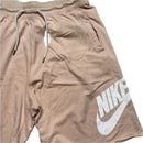 Nike Pink and White Big Swoosh Cotton Shorts (2XL)