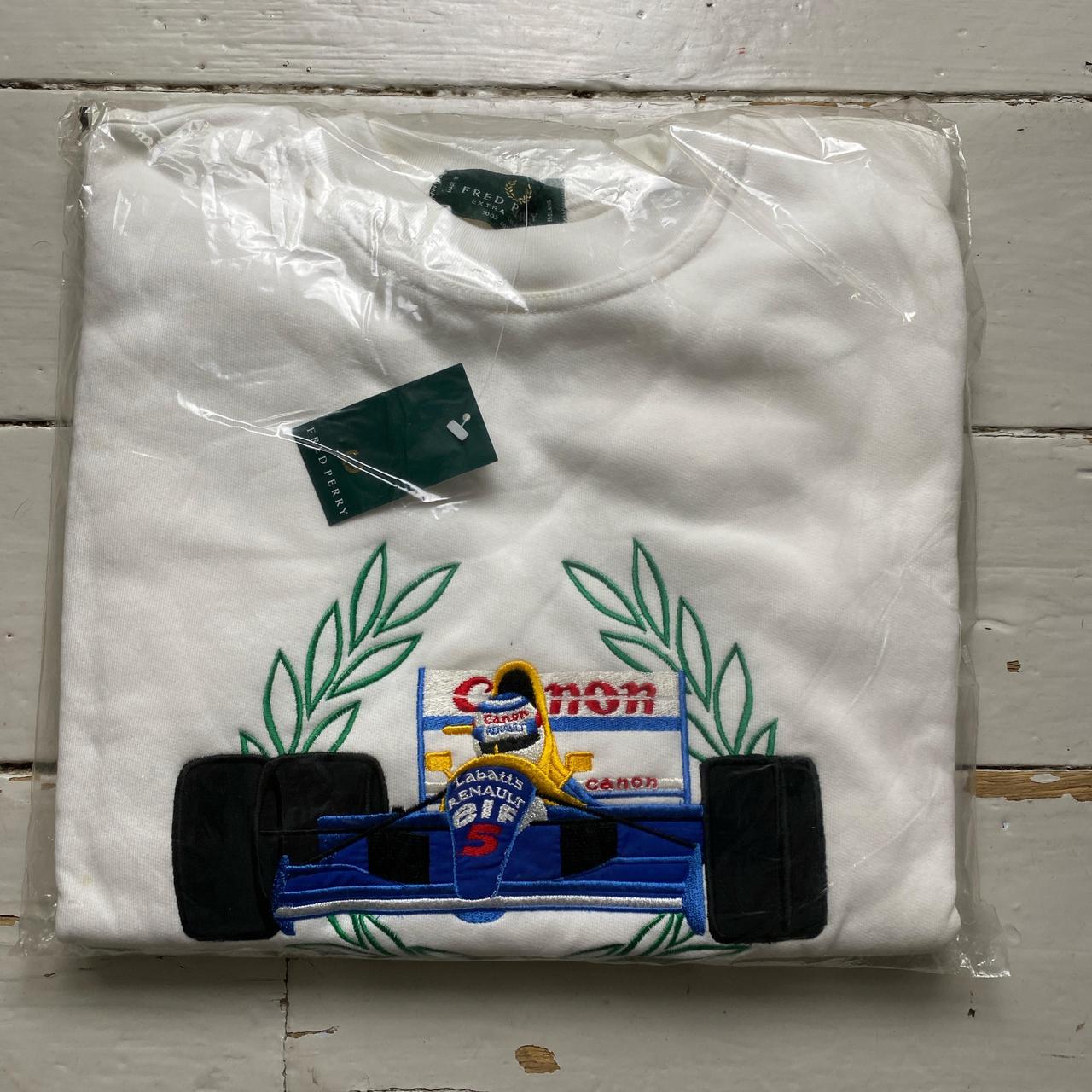 Fred Perry Williams Formula 1 Vintage 90’s White Jumper