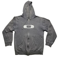 Oakley Vintage Grey and White Hoodie (S)