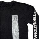 Stussy Long Sleeve Black and White T Shirt (L)