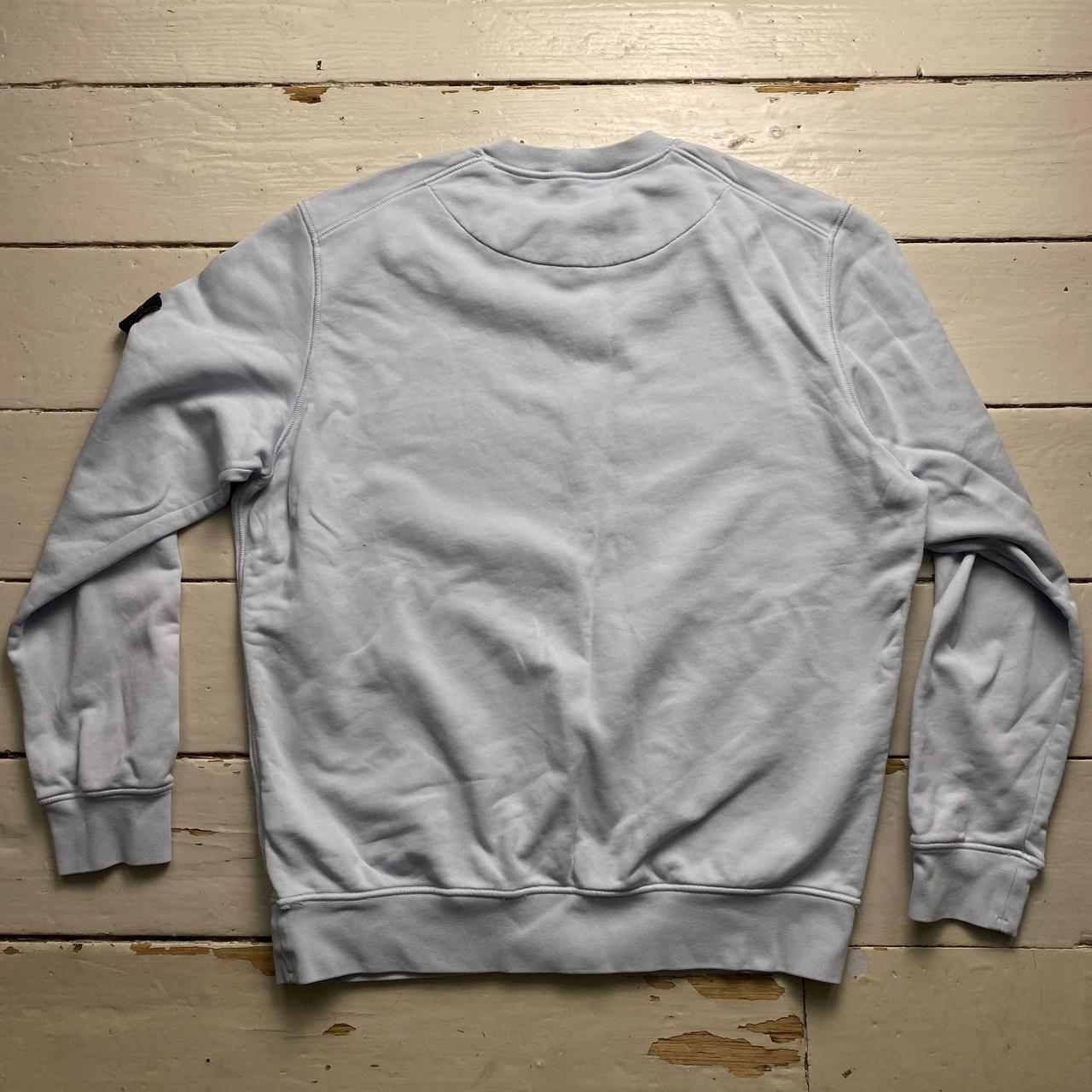 Stone Island Light Blue Crewneck Jumper